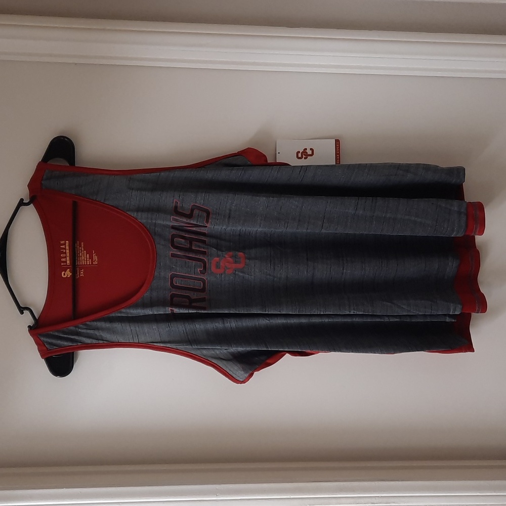 NWT, SC Trojans Racerback Tank Top